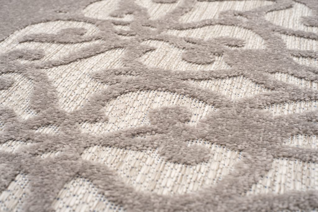 Tapis Extérieur Patio Gris Ornamental