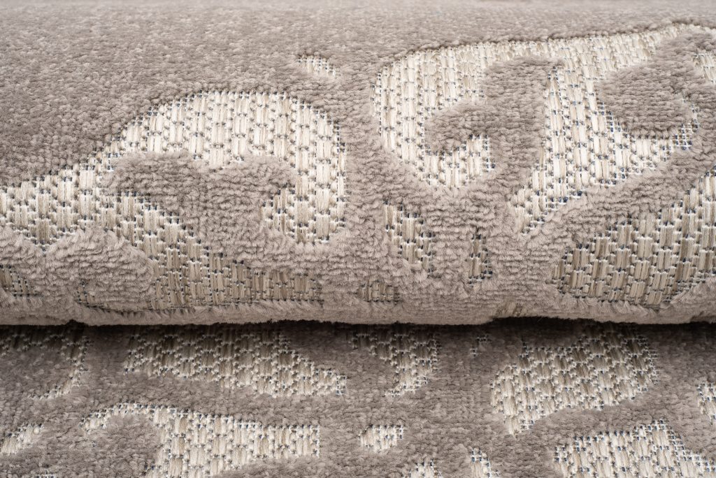 Tapis Extérieur Patio Gris Ornamental