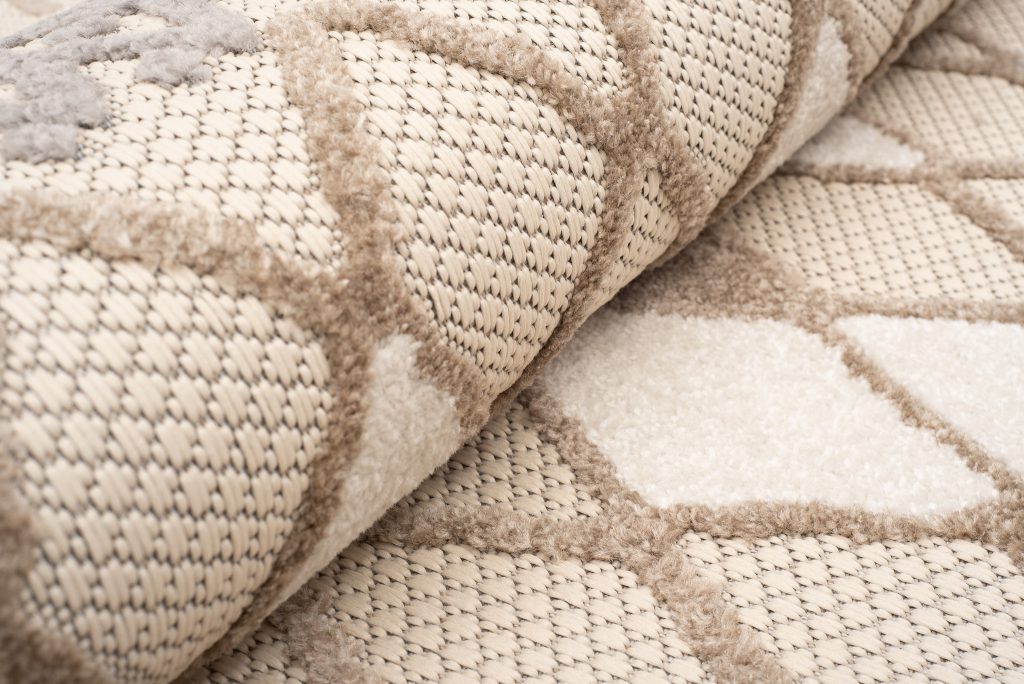 Tapis Extérieur Patio Gris Crème Ethnique