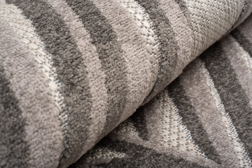 Tapis Extérieur Patio Gris Beige Feuilles