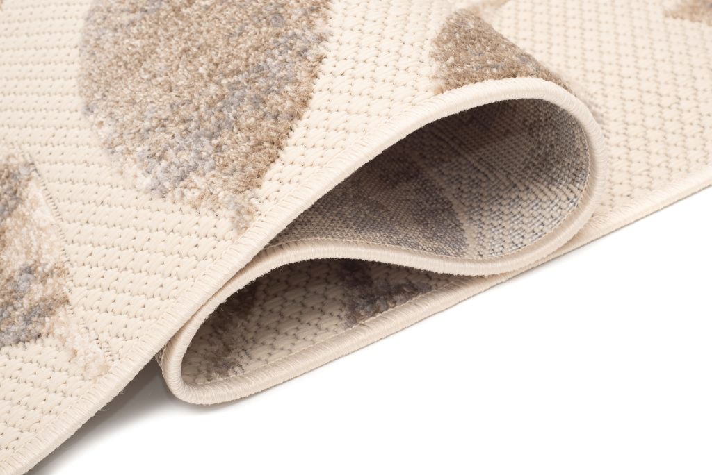 Tapis Extérieur Patio Crème Beige Feuilles
