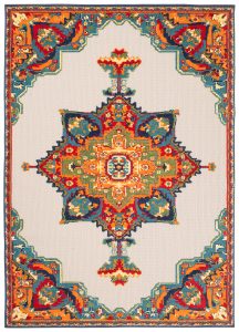 Tapis Extérieur Patio Multicolore Vintage