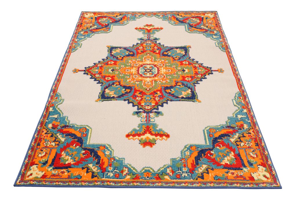 Tapis Extérieur Patio Multicolore Vintage