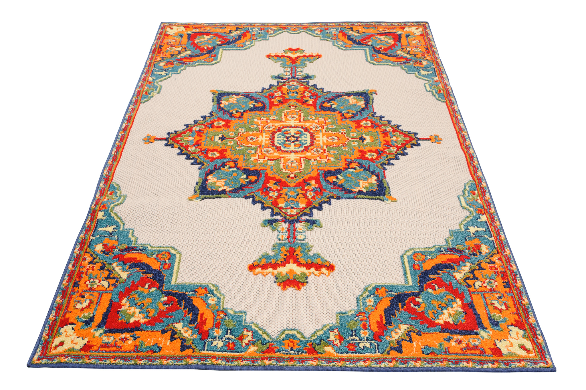 Tapis Extérieur Patio Multicolore Vintage
