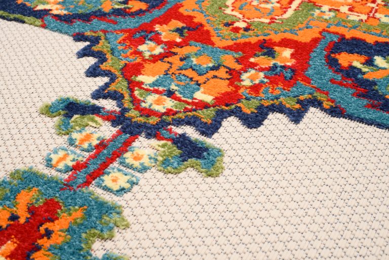 Tapis Extérieur Patio Multicolore Vintage