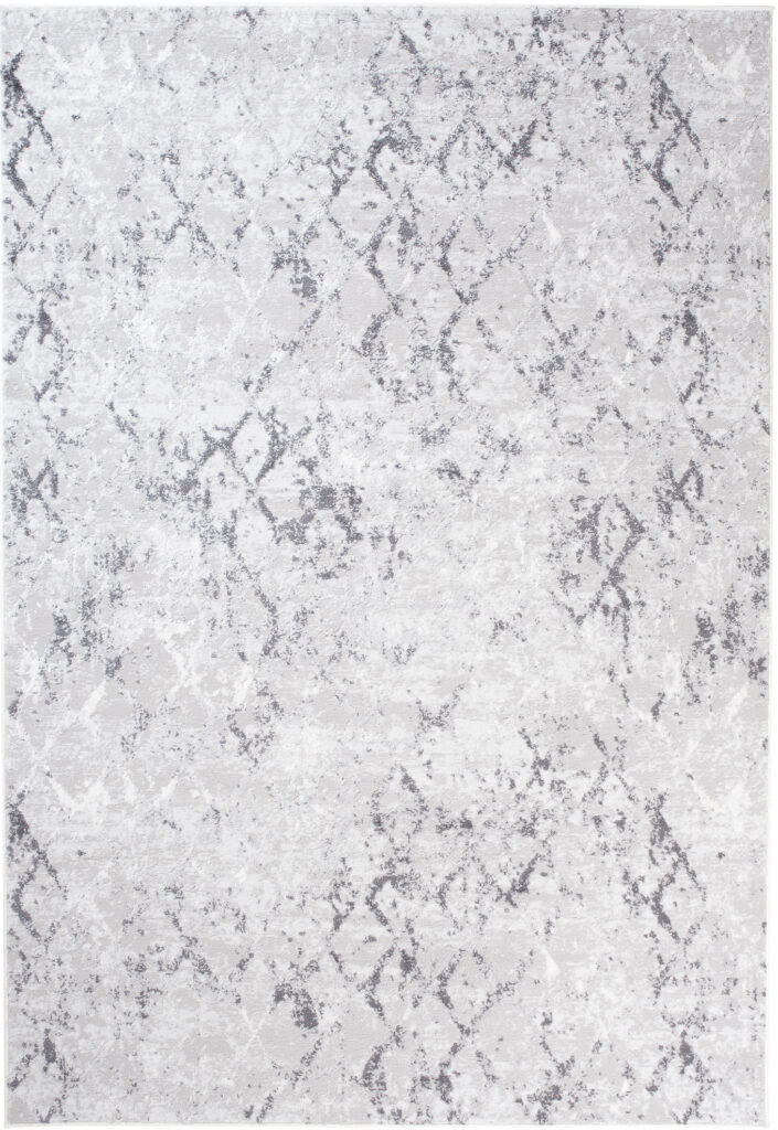 Tapis Sky Gris Géométrique Losanges