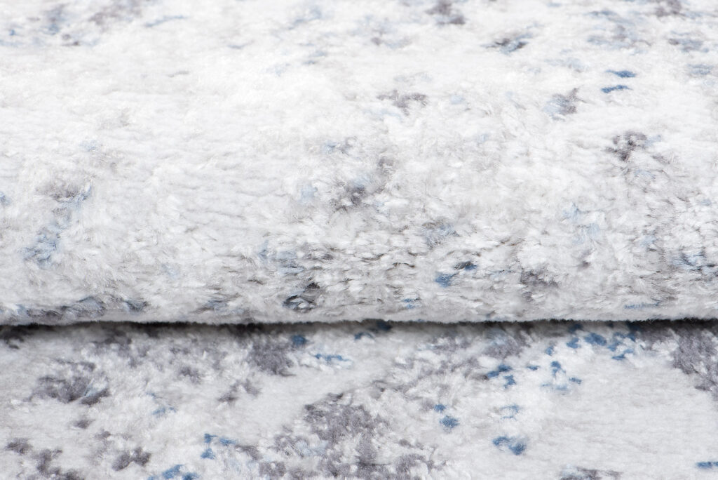 Tapis Sky Gris Bleu Moderne Zigzags