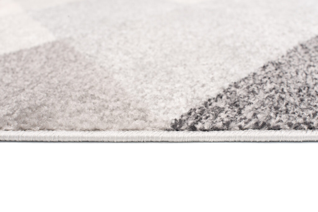 Tapis Lazur Gris Jaune Géométrique Losanges
