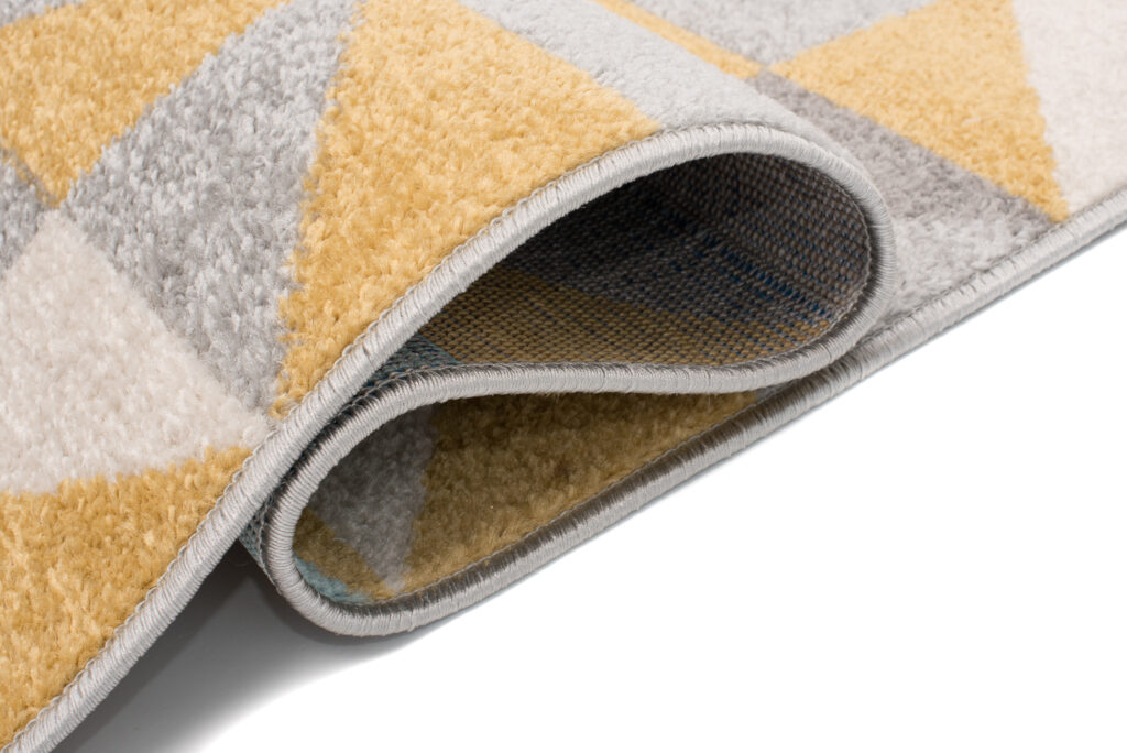 Tapis Lazur Gris Multicolore Géométrique Petits Triangles