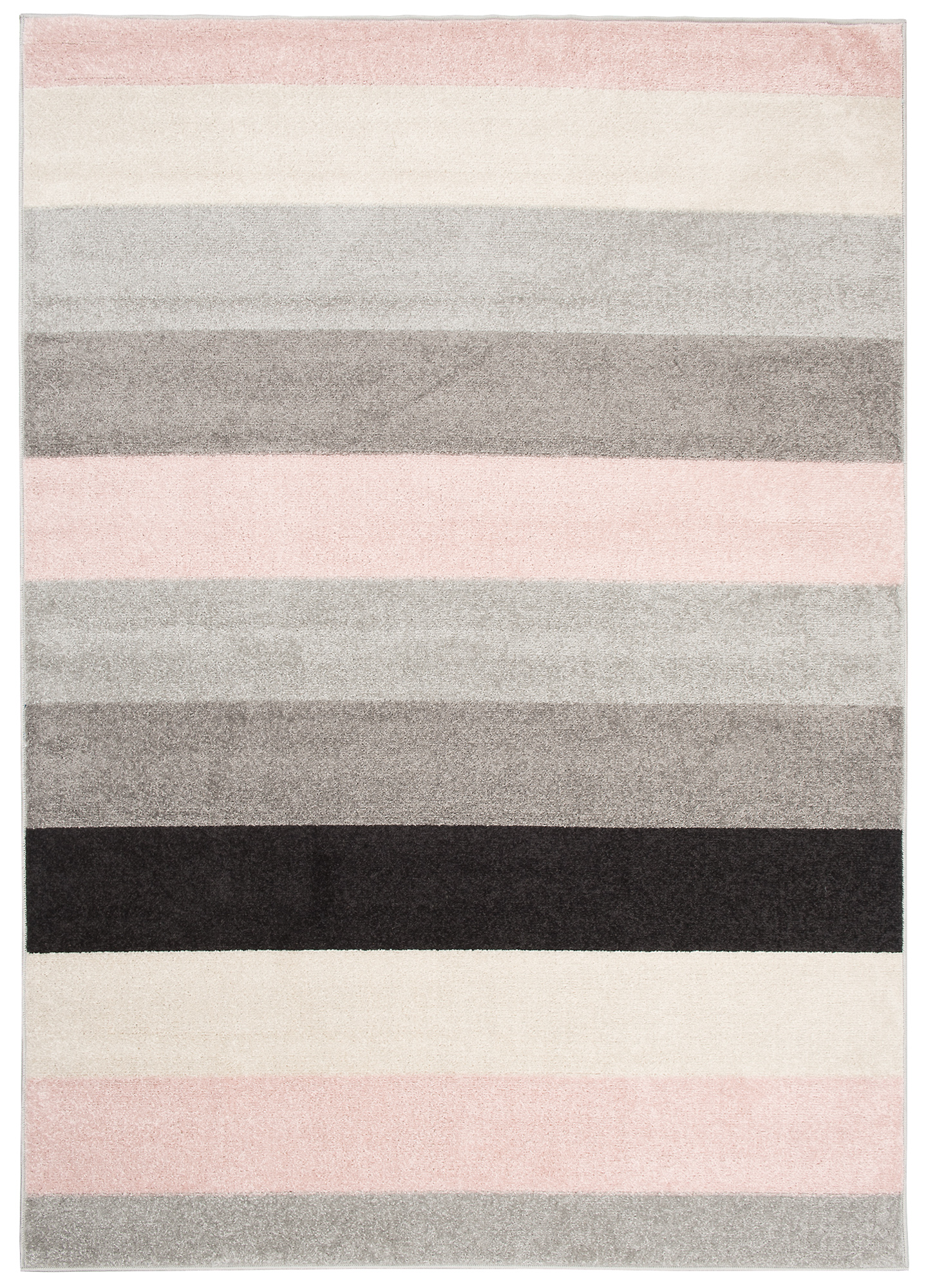 Tapis Lazur Gris Clair Rose Géométrique Lignes