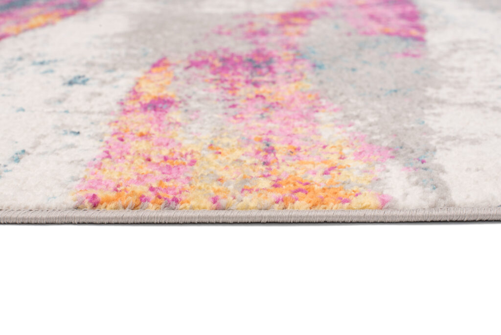 Tapis Lazur Rose Multicolore Abstrait Moucheté