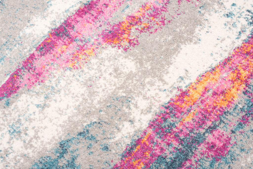 Tapis Lazur Rose Multicolore Abstrait Moucheté