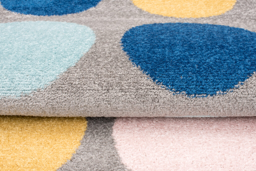 Tapis Lazur Gris Multicolore Géométrique Cercles