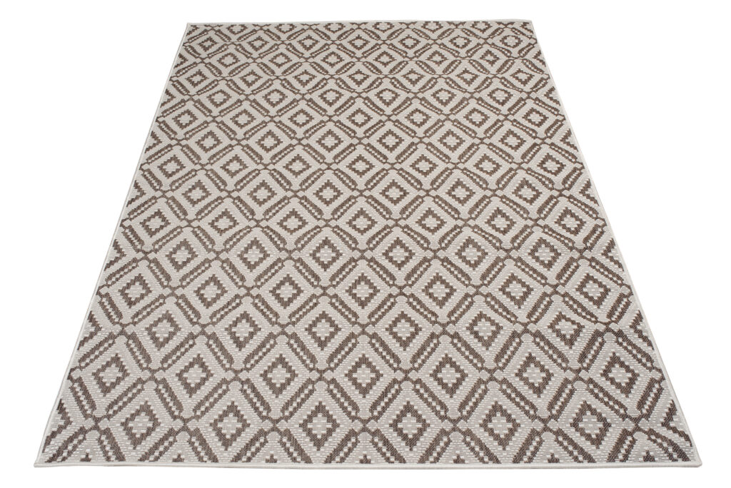 CAPRI Tapis Extérieur Intérieur Marron Beige Marocain Fin Sisal