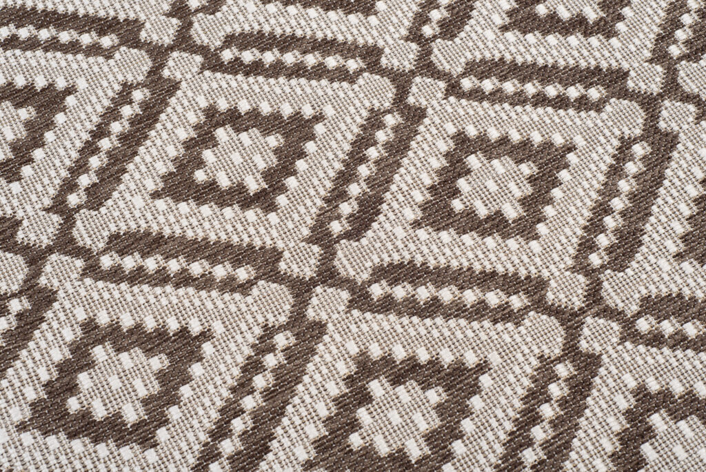 CAPRI Tapis Extérieur Intérieur Marron Beige Marocain Fin Sisal