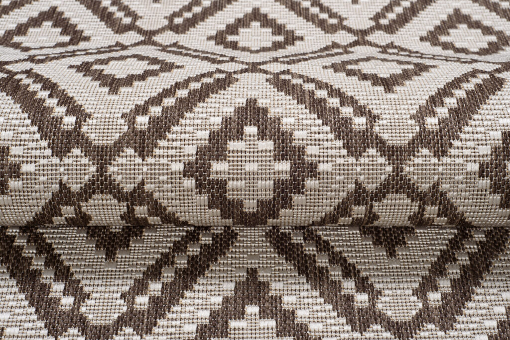 CAPRI Tapis Extérieur Intérieur Marron Beige Marocain Fin Sisal