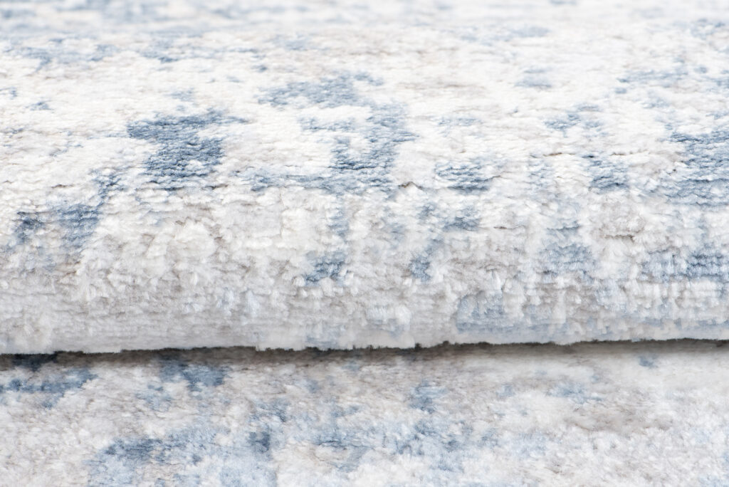 Tapis Sky Bleu Géométrique Losanges