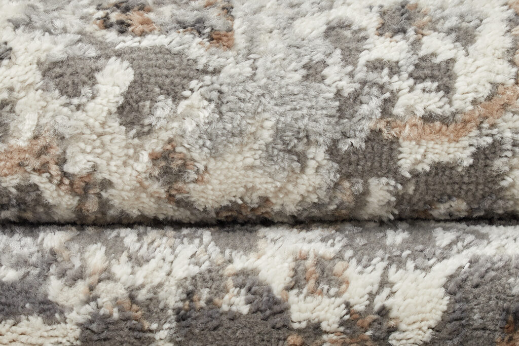 Tapis Valley Gris Foncé Floral Rosace