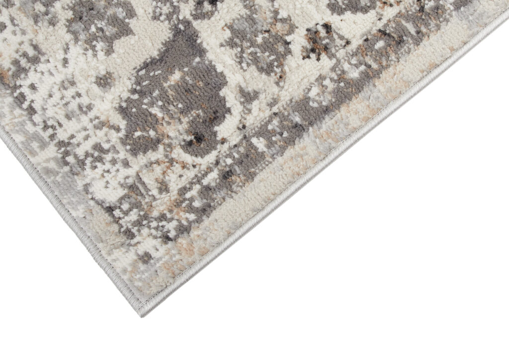 Tapis Valley Gris Foncé Vintage Bordure