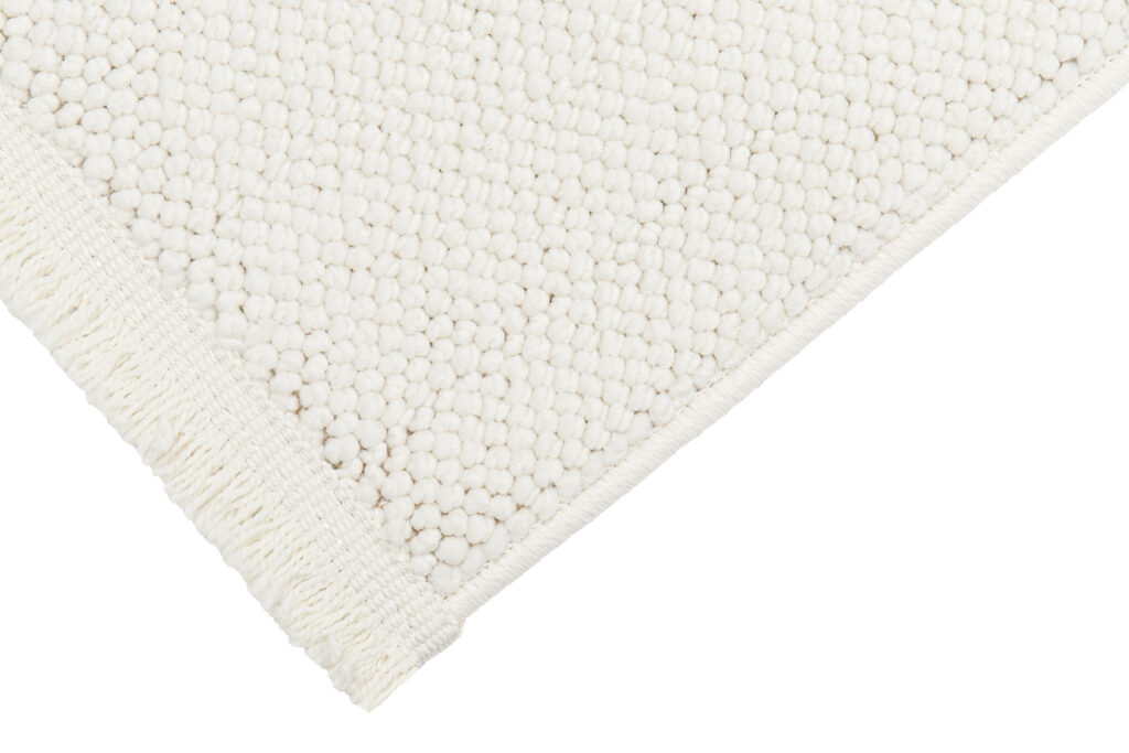 Tapis Agra Crème Moderne à Franges