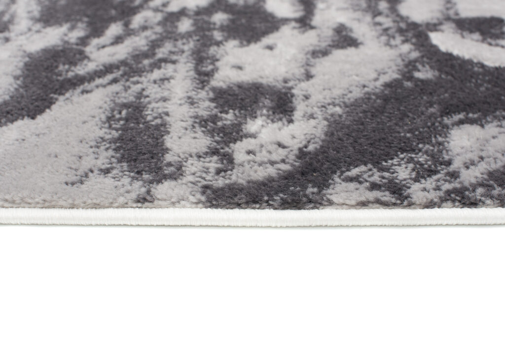 Tapis Shine Gris Or Moderne Effet 3D