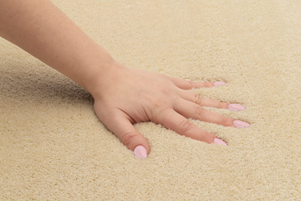Tapis Cuddle Anidérapant Beige Shaggy