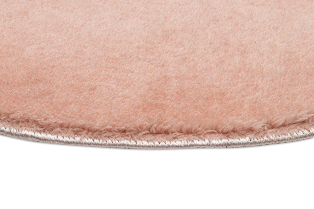 Tapis Cuddle Rond Anidérapant Rose Shaggy