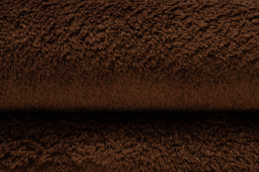 Tapis Cuddle Rond Anidérapant Marron Shaggy