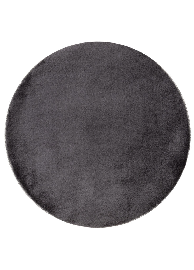 Tapis Cuddle Rond Anidérapant Anthracite Shaggy