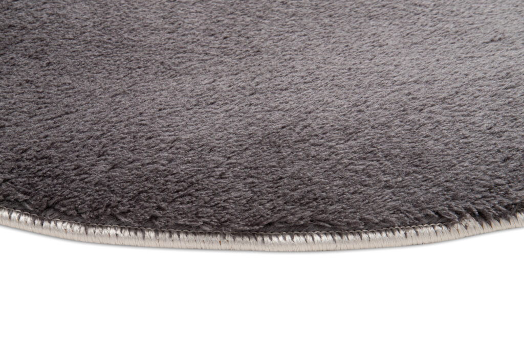 Tapis Cuddle Rond Anidérapant Anthracite Shaggy