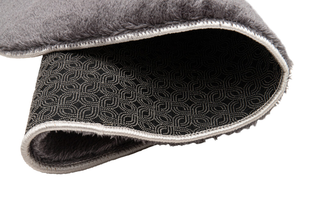 Tapis Cuddle Rond Anidérapant Anthracite Shaggy
