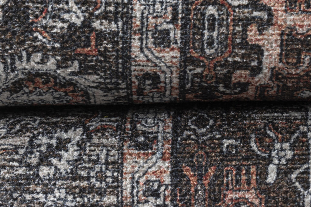 Tapis Ritz Marron Noir Ornamental