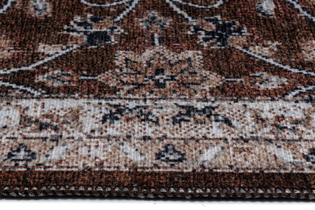 Tapis Ritz Marron Floral Ornamental