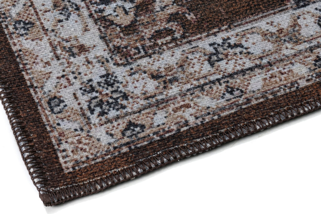 Tapis Ritz Marron Floral Ornamental