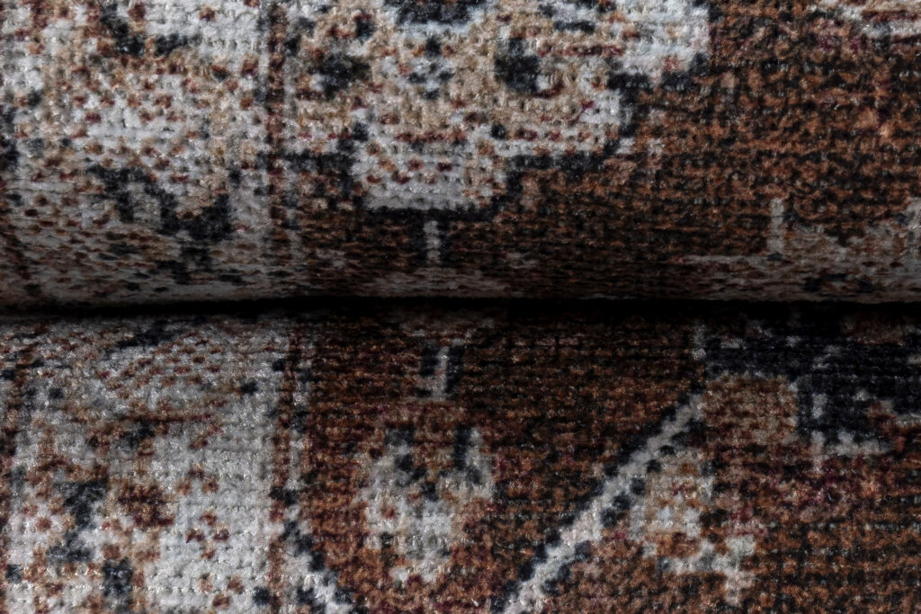 Tapis Ritz Marron Floral Ornamental