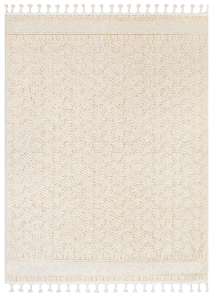 Tapis Extérieur Rio Loop Crème Ethnique