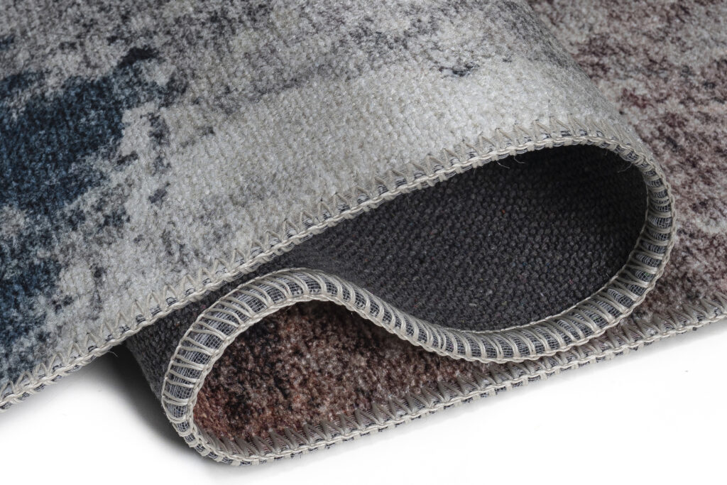 Tapis Ritz Bleu Marine Gris Abstrait