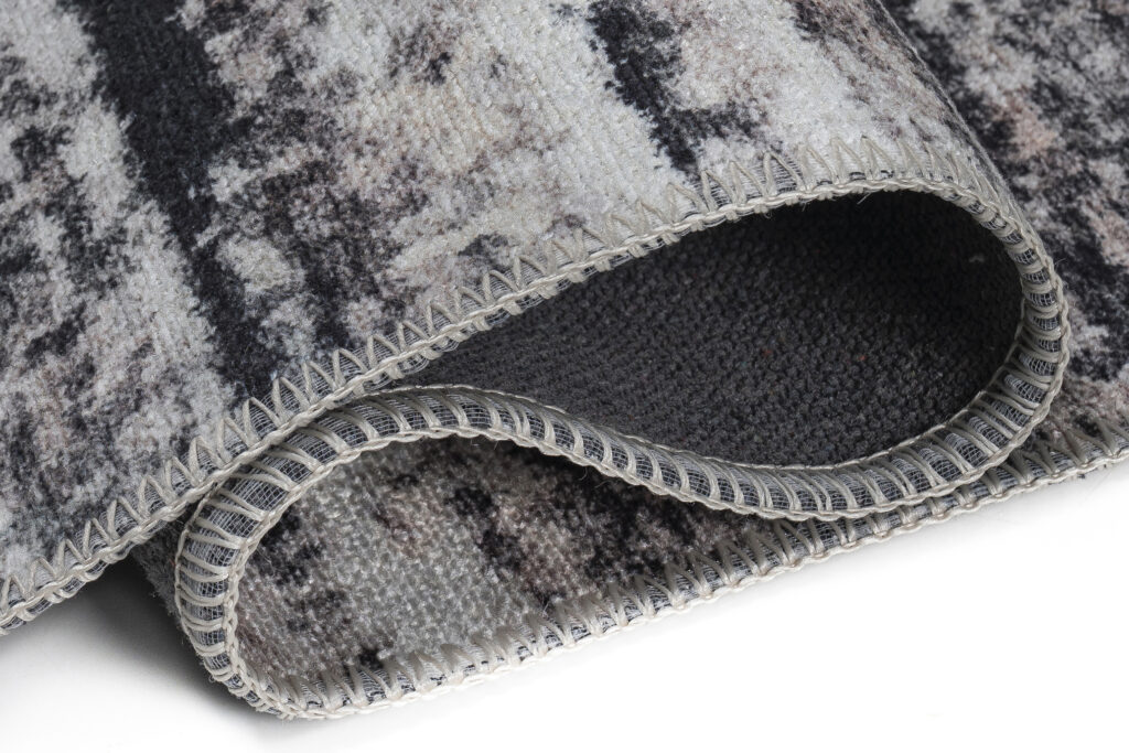 Tapis Ritz Bleu Marine Gris Rayé