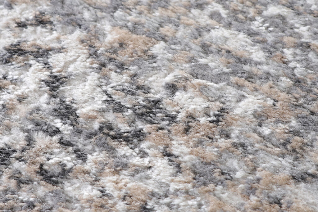 Tapis Valley Rond Gris Foncé Abstrait Lignes