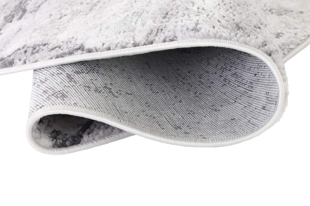 Tapis Sky Rond Gris Abstrait Vintage Rayures