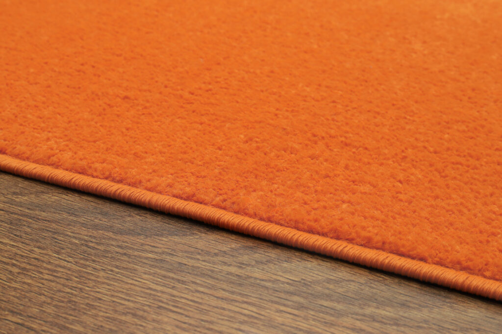 Tapis Mono Carré Intérieur Extérieur Orange