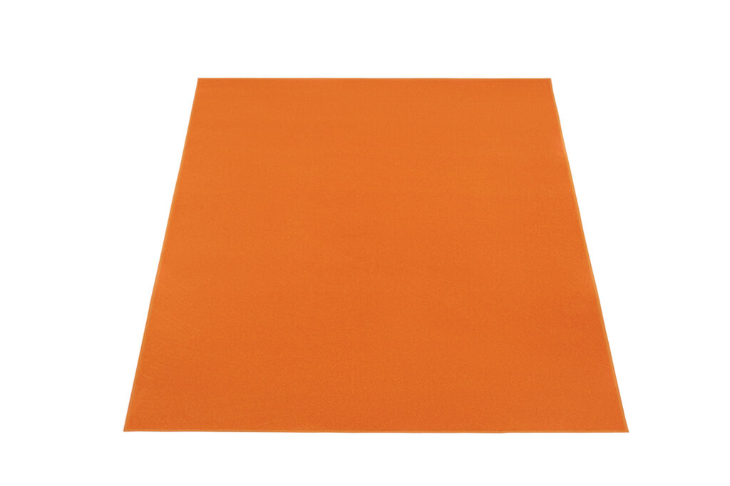 Tapis Mono Carré Intérieur Extérieur Orange