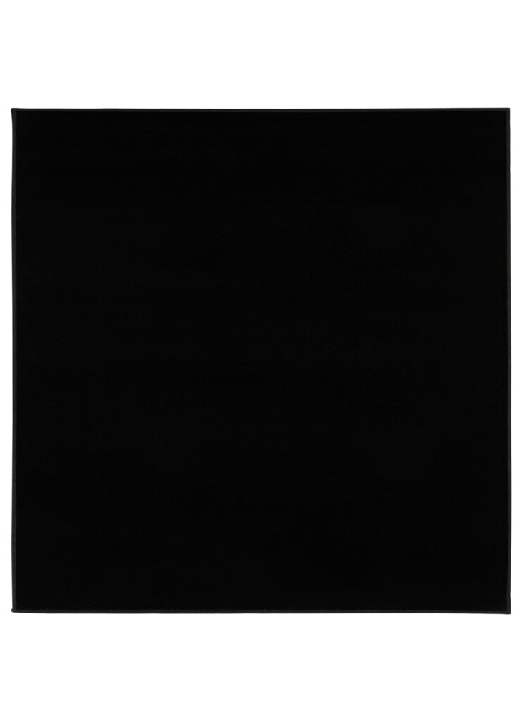 Tapis Mono Carré Intérieur Extérieur Noir
