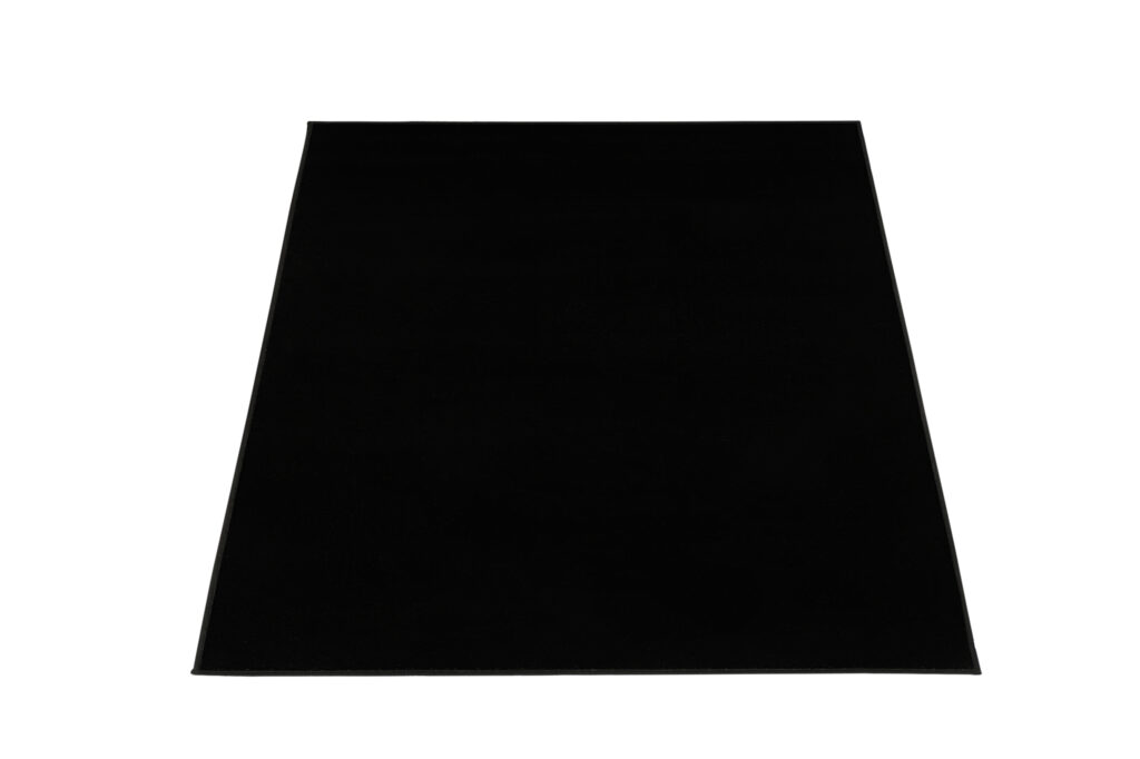 Tapis Mono Carré Intérieur Extérieur Noir
