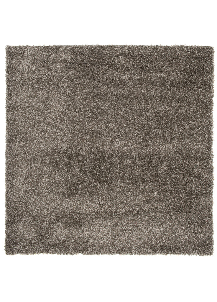 Tapis Essence Carré Shaggy Taupe Gris Moucheté