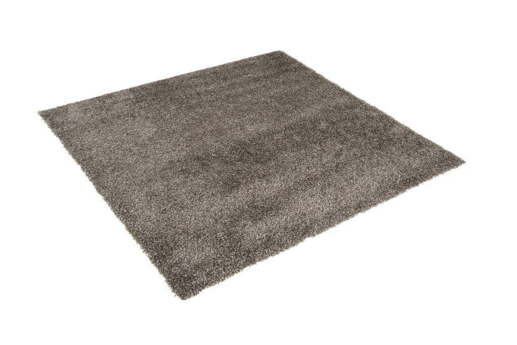 Tapis Essence Carré Shaggy Taupe Gris Moucheté