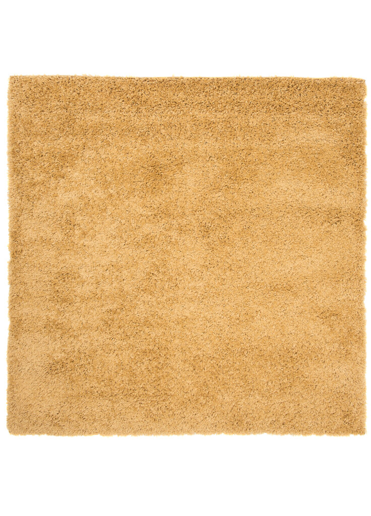 Tapis Essence Carré Shaggy Moutarde