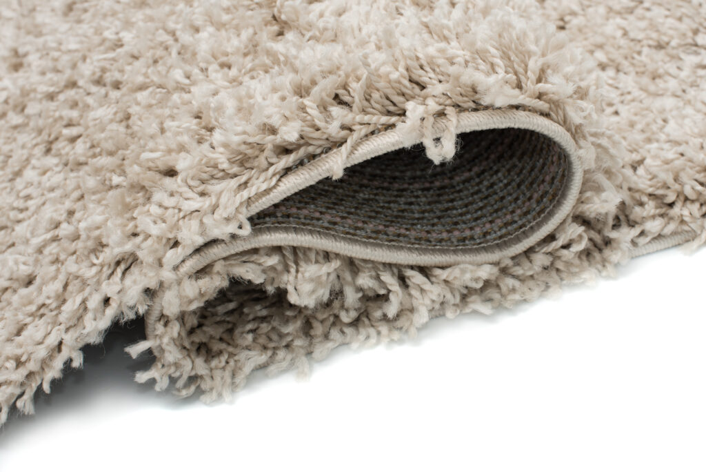 Tapis Essence Carré Shaggy Beige Foncé