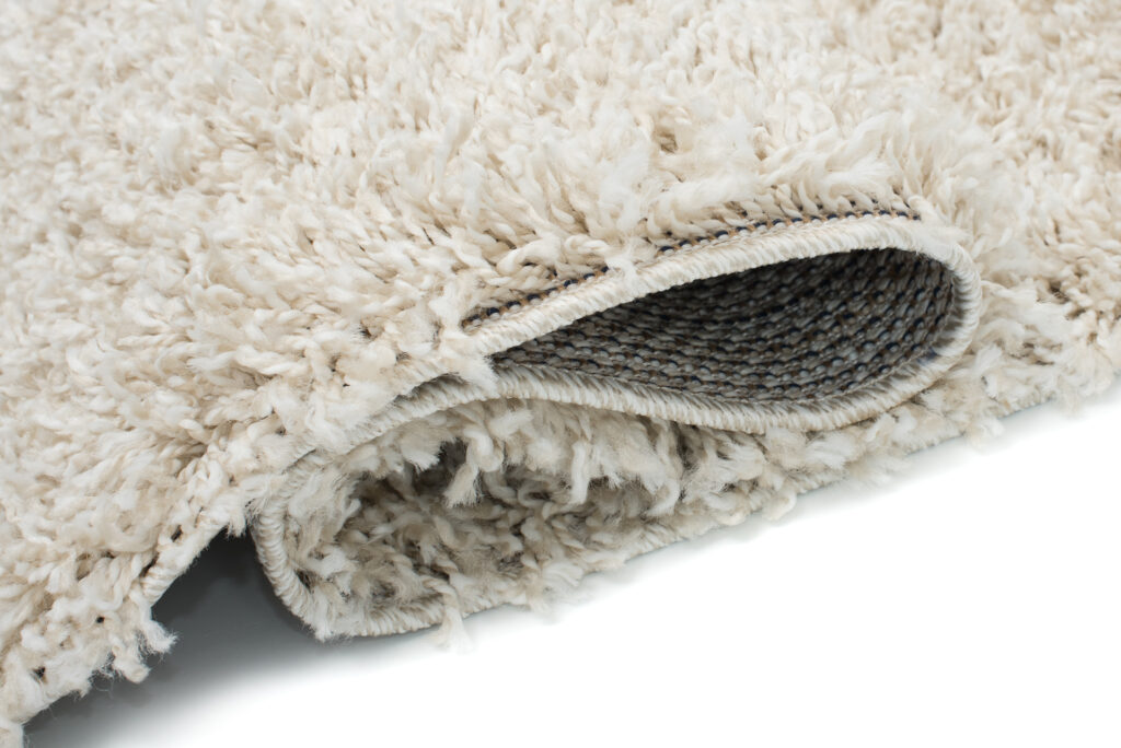 Tapis de Passage Essence Shaggy Uni Beige Clair