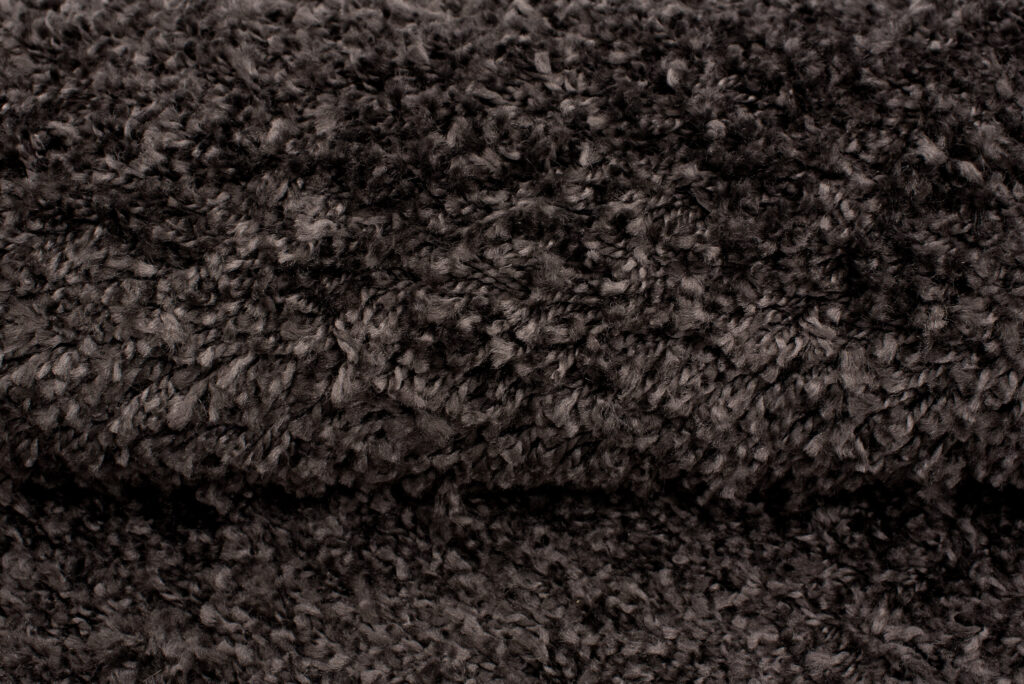 Tapis Essence Carré Shaggy Anthracite
